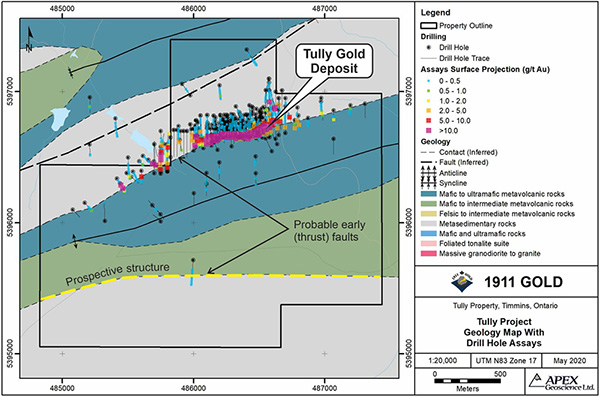 Geology Map of the Tully Property