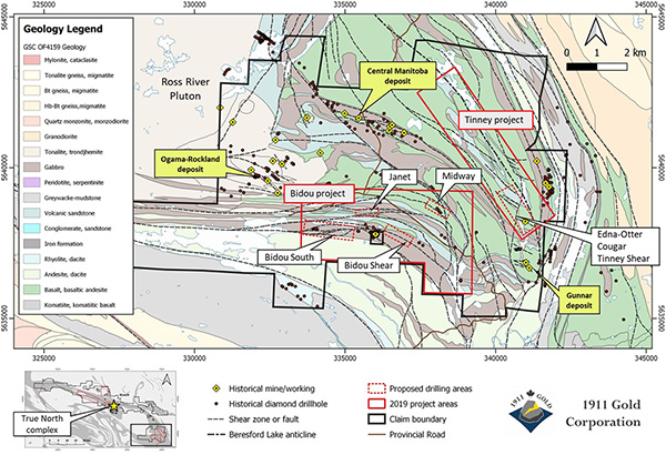 drill target location map