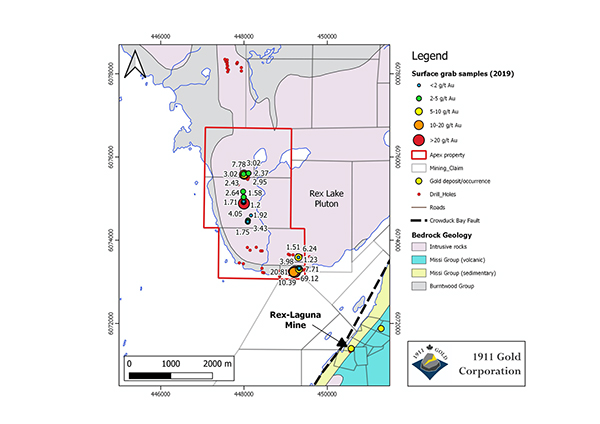 Geology Map of the Apex Property